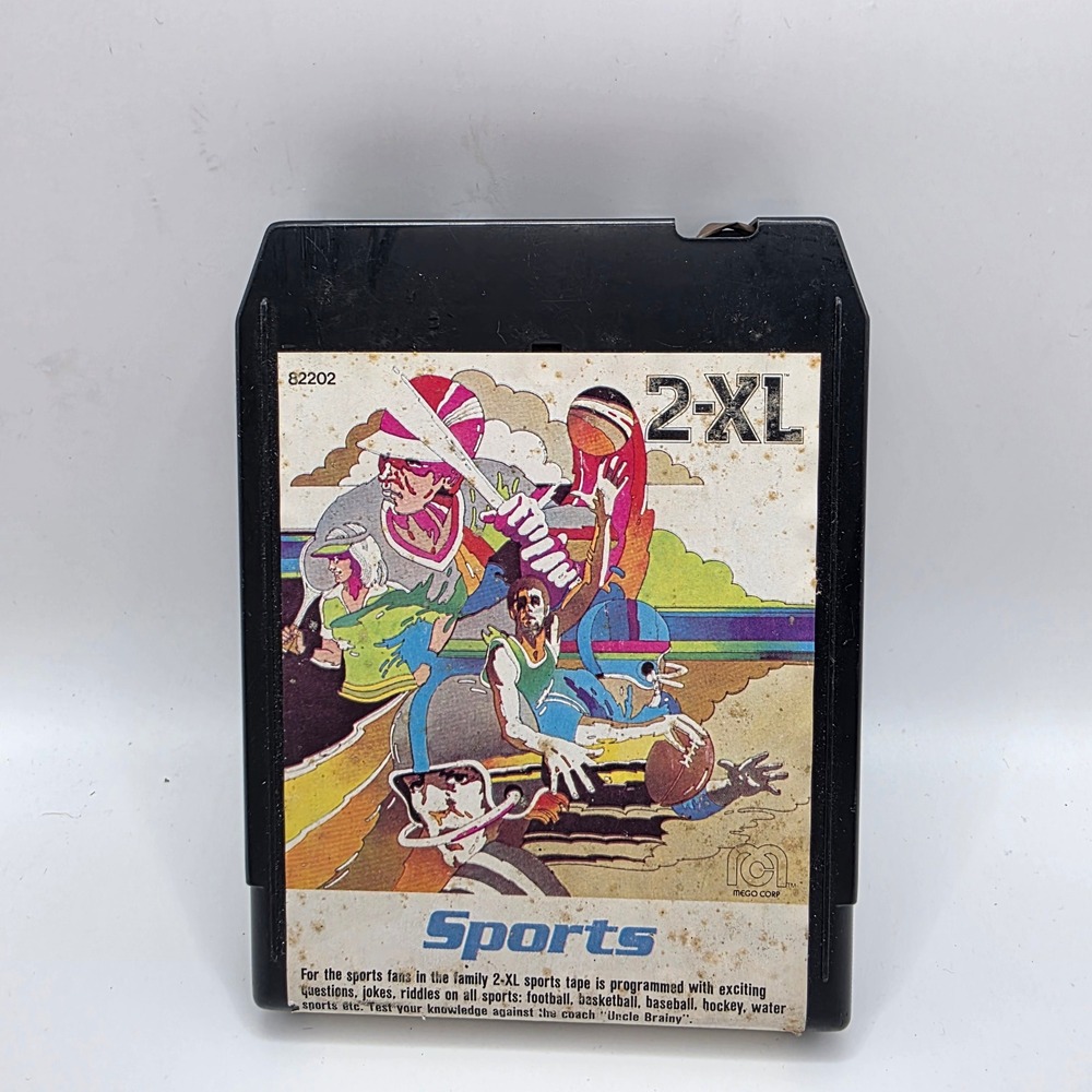 1978 Mego 2-XL Sports Quiz‎ Tape Cartridge #82202 Vintage Educational Game U
